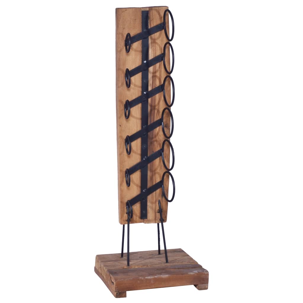 Cantinetta Per 6 Bottiglie 35x35x100 Cm In Legno Di Teak