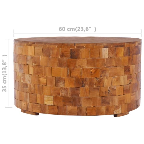 Tavolino Da Caffè 60x60x35 Cm In Legno Massello Di Teak - Image 3