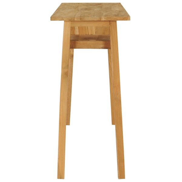 Tavolo Consolle 120x35x75 Cm In Legno Massello Di Teak - Image 3