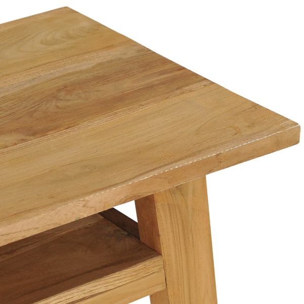 Tavolo Consolle 120x35x75 Cm In Legno Massello Di Teak - Image 5