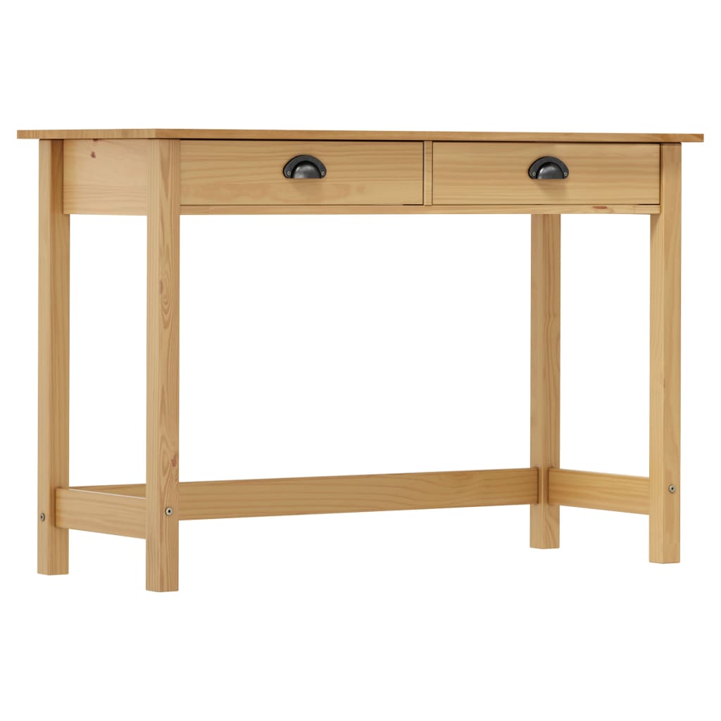 Consolle Hill Con 2 Cassetti 110x45x74 Cm In Massello Di Pino