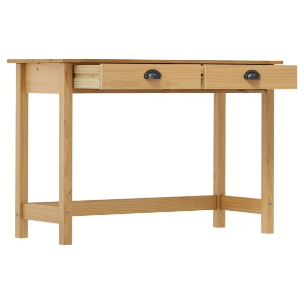 Consolle Hill Con 2 Cassetti 110x45x74 Cm In Massello Di Pino - Image 3