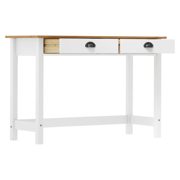 Consolle Hill Con 2 Cassetti 110x45x74 Cm In Massello Di Pino - Image 3