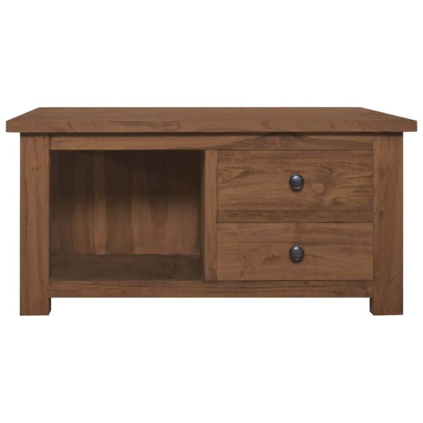 Tavolino Da Salotto 68x68x33 Cm In Legno Massello Di Teak - Image 3
