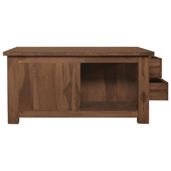 Tavolino Da Salotto 68x68x33 Cm In Legno Massello Di Teak - Image 5