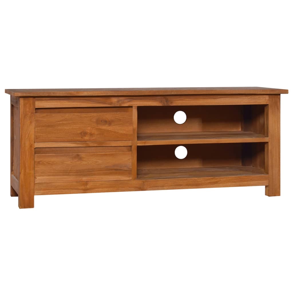 Mobile Porta Tv 100x30x40 Cm In Legno Massello Di Teak