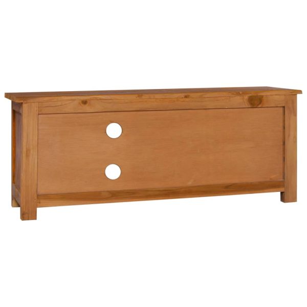 Mobile Porta Tv 100x30x40 Cm In Legno Massello Di Teak - Image 5