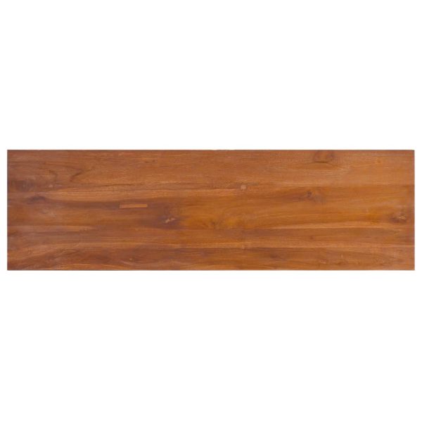 Mobile Porta Tv 100x30x40 Cm In Legno Massello Di Teak - Image 6