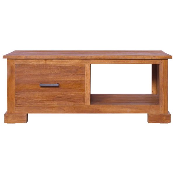 Mobile Porta Tv 90x50x37 Cm In Legno Massello Di Teak - Image 3