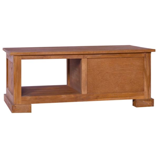 Mobile Porta Tv 90x50x37 Cm In Legno Massello Di Teak - Image 5