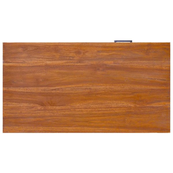 Mobile Porta Tv 90x50x37 Cm In Legno Massello Di Teak - Image 6