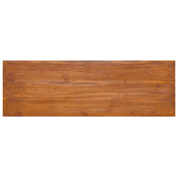 Mobile Tv A Parete 90x30x30 Cm In Legno Massello Di Teak - Image 6