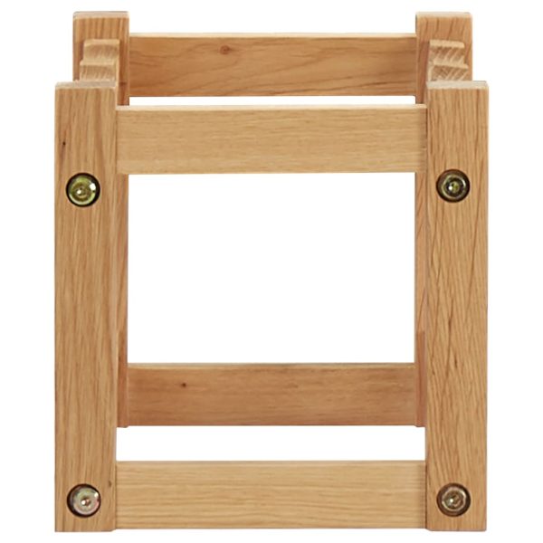 Cantinetta Per 6 Bottiglie 37x21x21 Cm Legno Massello Di Rovere - Image 3