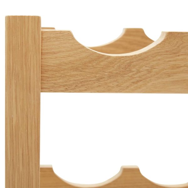 Cantinetta Per 6 Bottiglie 37x21x21 Cm Legno Massello Di Rovere - Image 4