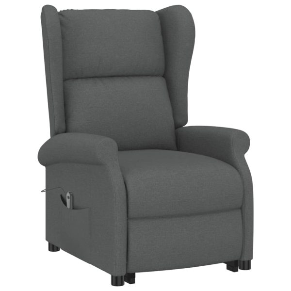 Poltrona Alzapersona In Tessuto Grigio Scuro - Image 3