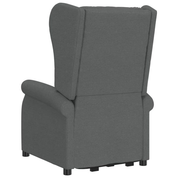 Poltrona Alzapersona In Tessuto Grigio Scuro - Image 6