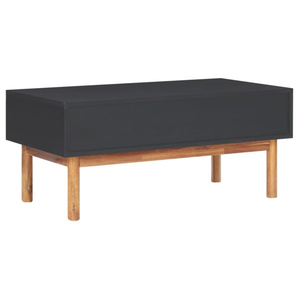 Tavolino Da Salotto 90x50x40 Cm Legno Massello Di Acacia E Mdf - Image 5