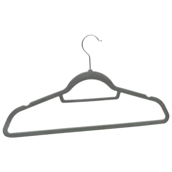 Set Appendiabiti 50 Pz Antiscivolo Grigio In Velluto - Image 5