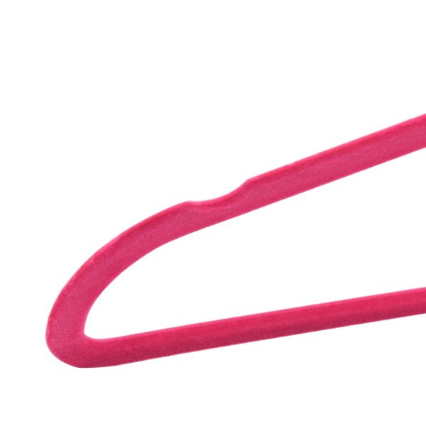 Set Appendiabiti 50 Pz Antiscivolo Rosa In Velluto - Image 6