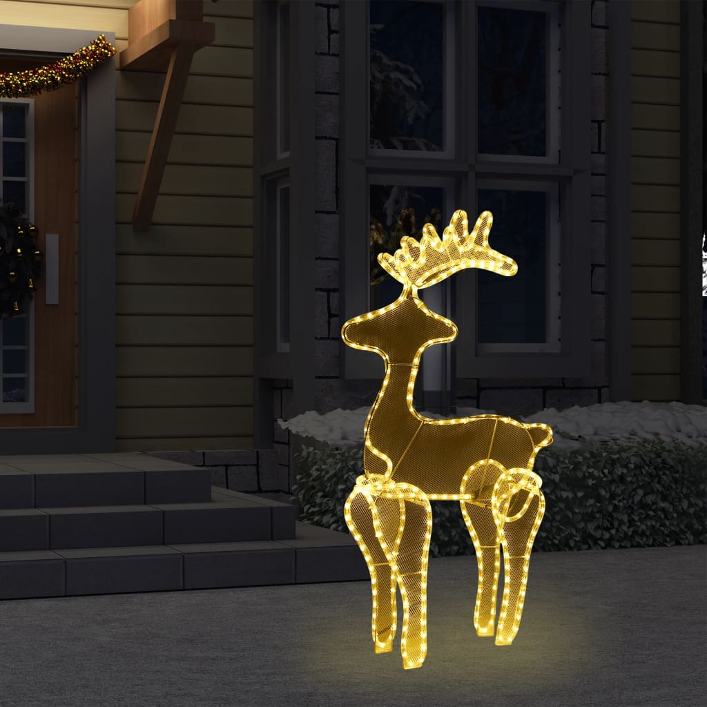 Decorazione Natalizia Renna In Rete Con 306 Led 60x24x89 cm