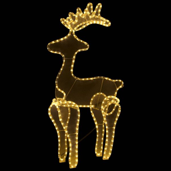 Decorazione Natalizia Renna In Rete Con 306 Led 60x24x89 cm - Image 3