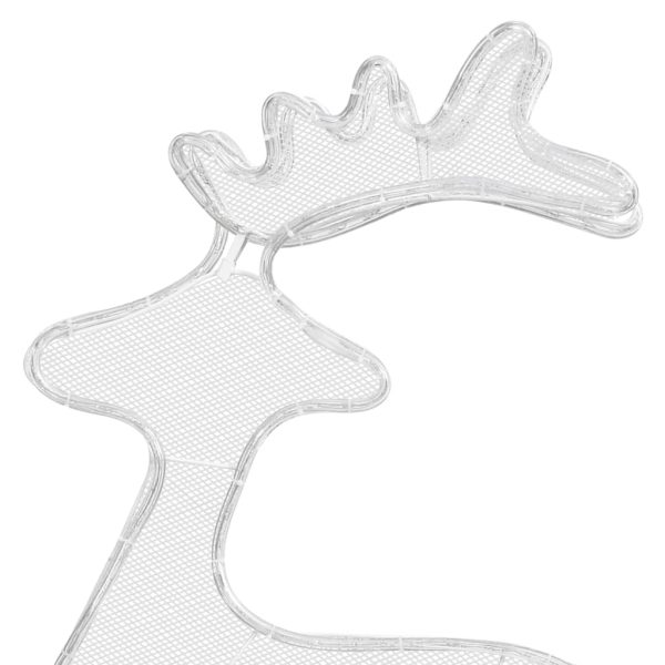 Decorazione Natalizia Renna In Rete Con 306 Led 60x24x89 cm - Image 6
