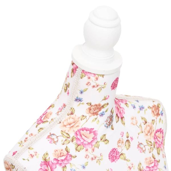 Busto Sartoriale Donna Manichino Cottone Bianco Con Rose - Image 5