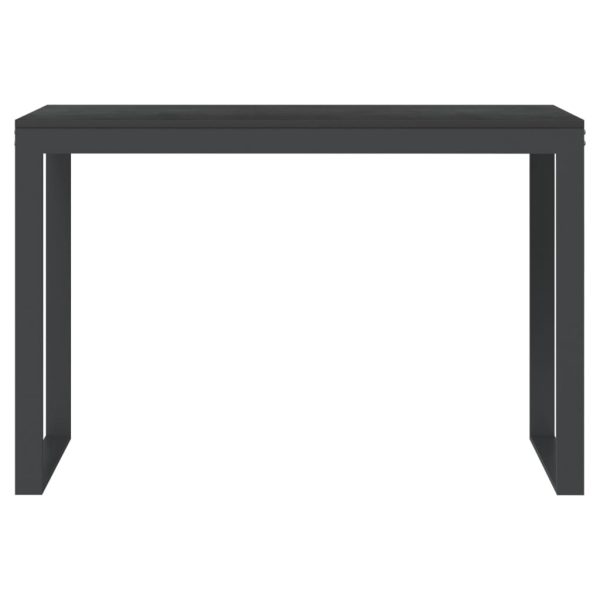 Scrivania Per Computer Nera 110x60x73 Cm In Legno Multistrato - Image 3