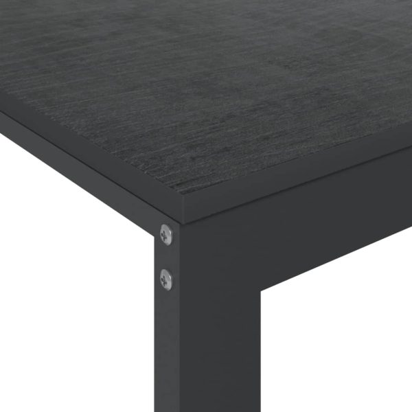 Scrivania Per Computer Nera 110x60x73 Cm In Legno Multistrato - Image 4