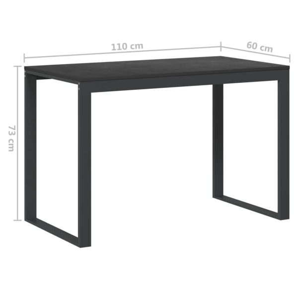 Scrivania Per Computer Nera 110x60x73 Cm In Legno Multistrato - Image 6