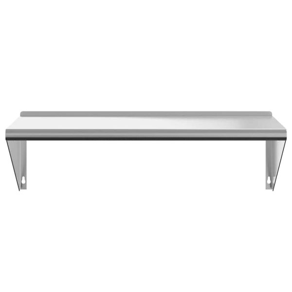 Mensola A Muro 100x45x31 Cm Argento In Acciaio Inossidabile - Image 5