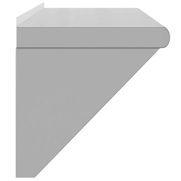 Mensola A Muro 100x30x31 Cm Argento In Acciaio Inossidabile - Image 6