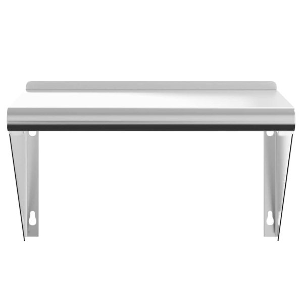 Mensola A Muro 50x30x31 Cm Argento In Acciaio Inossidabile - Image 5