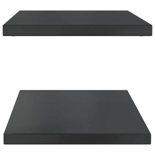 Mensole A Muro 2 Pz 100x40x3 Cm Nero In Acciaio Inossidabile - Image 6