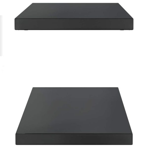 Mensole A Muro 2 Pz 100x30x3 Cm Nero In Acciaio Inossidabile - Image 6
