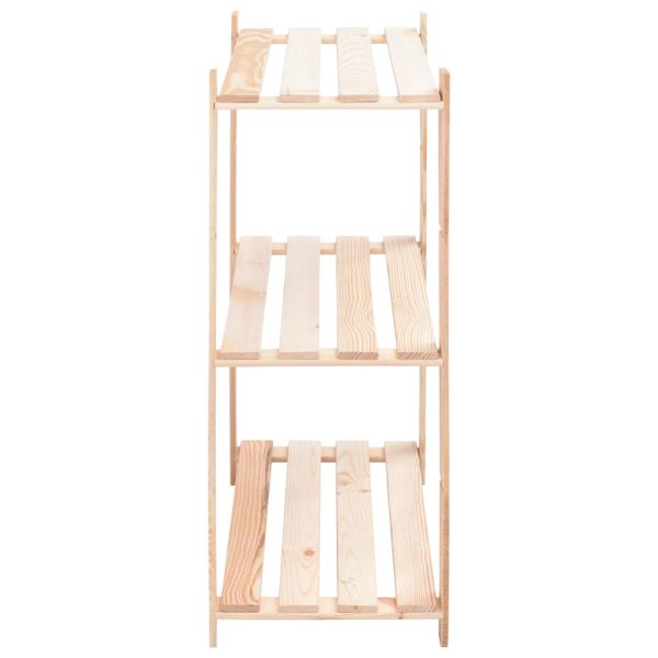 Scaffali A 3 Livelli 2 Pz 80x38x90 Cm In Massello Pino 150 kg - Image 5