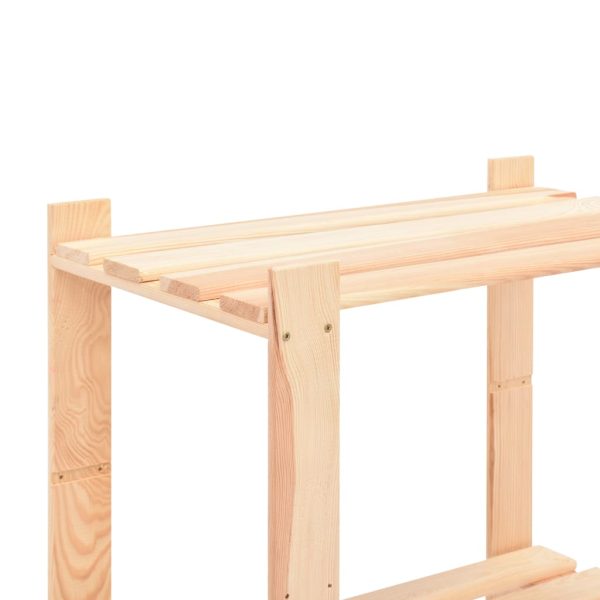 Scaffali A 3 Livelli 2 Pz 80x38x90 Cm In Massello Pino 150 kg - Image 6