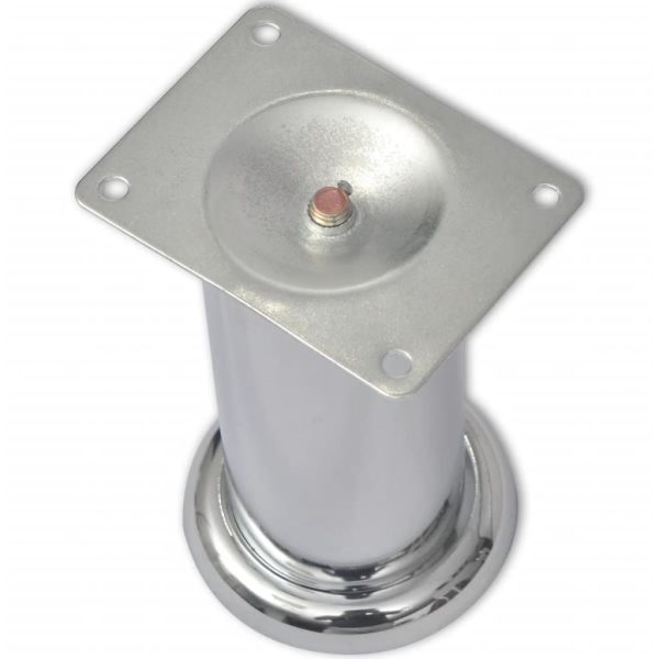 Piedini Rotondi Per Divani 8 Pz Cromati 120 mm - Image 3