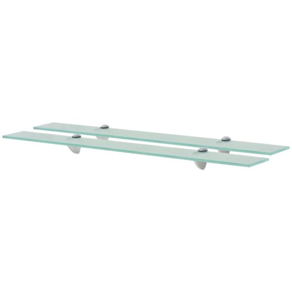 Mensole Galleggianti 2 Pz In Vetro 80x10 Cm 8 mm