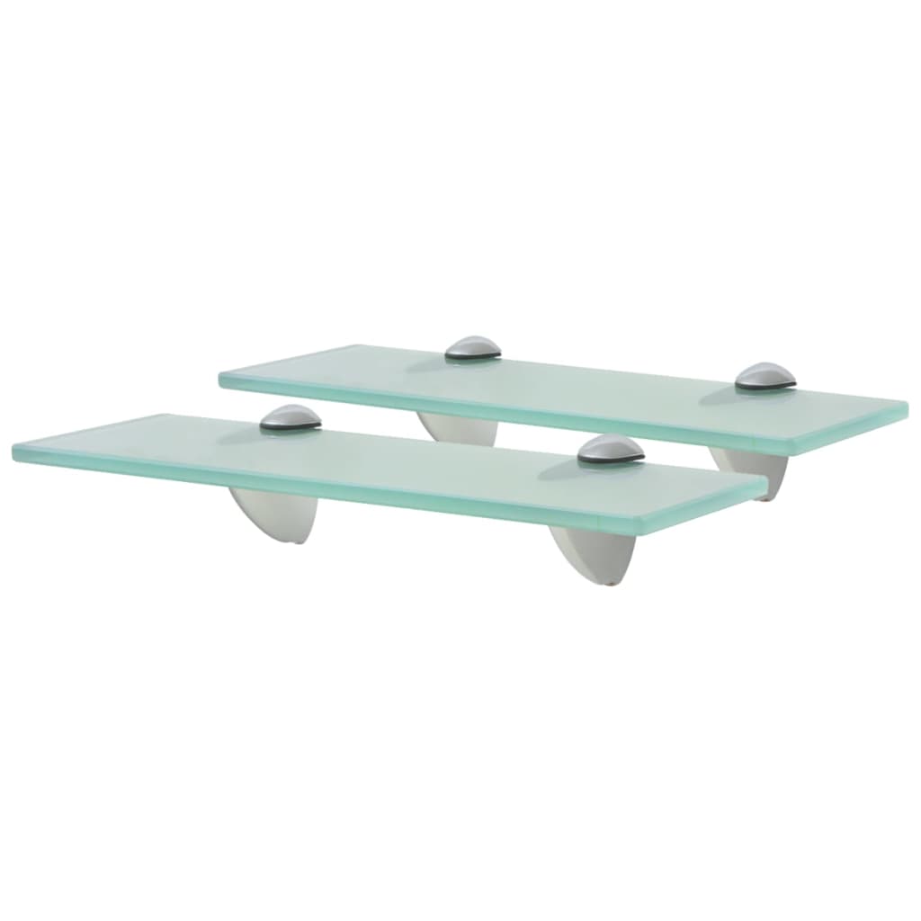 Mensole Galleggianti 2 Pz In Vetro 30x20 Cm 8 mm