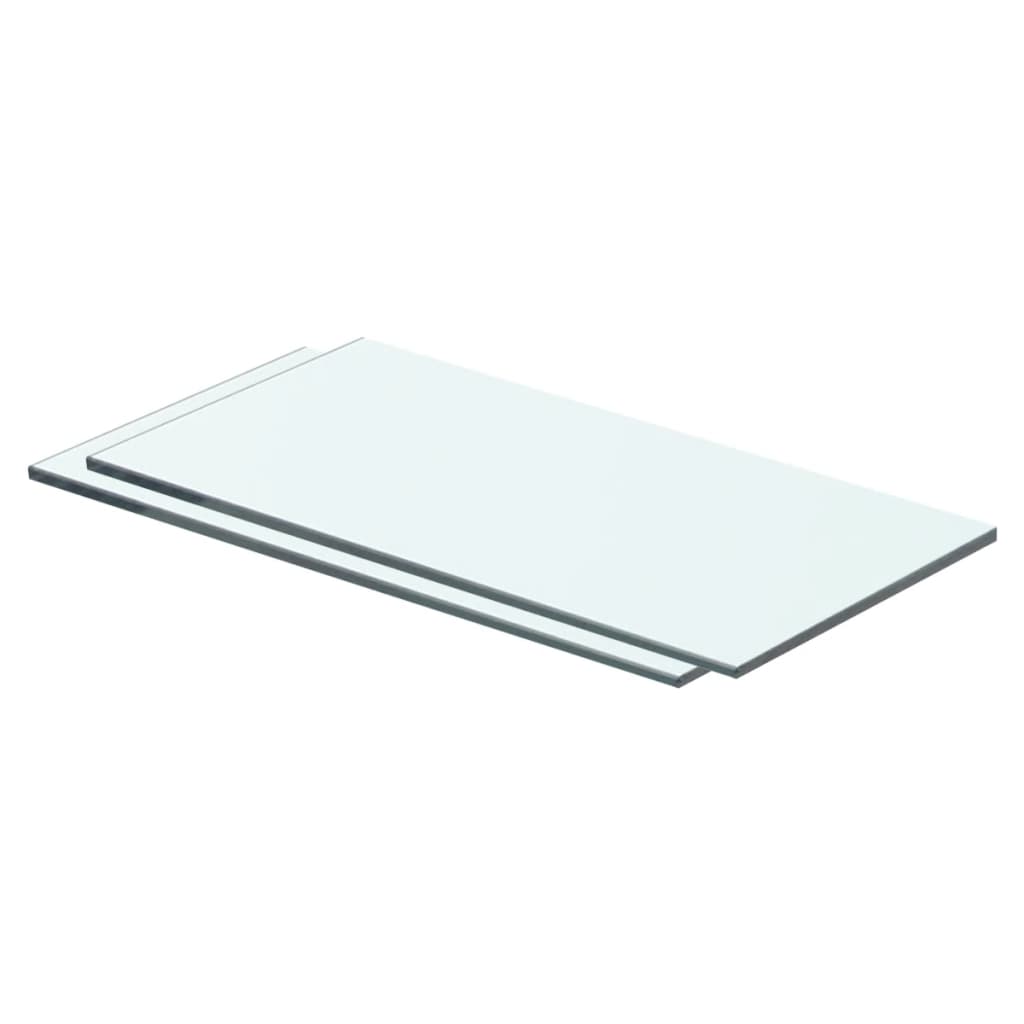 Mensole In Vetro Trasparente 2 Pz 40x15 cm