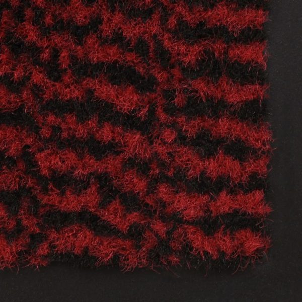 Tappeti Antipolvere 2pz Rettangolari Trapuntati 120x180cm Rossi - Image 5