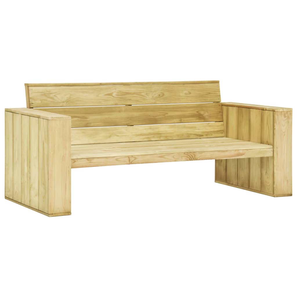 Set Divani Da Giardino 3 Pz In Legno Di Pino Impregnato - Image 3