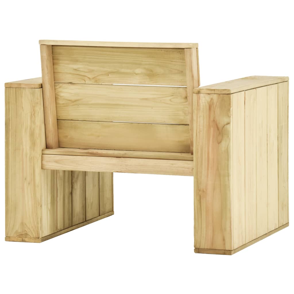 Set Divani Da Giardino 3 Pz In Legno Di Pino Impregnato - Image 5
