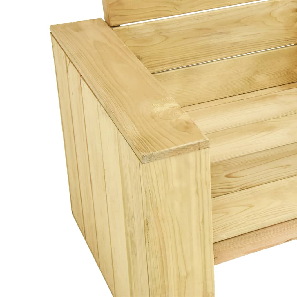 Set Divani Da Giardino 3 Pz In Legno Di Pino Impregnato - Image 6