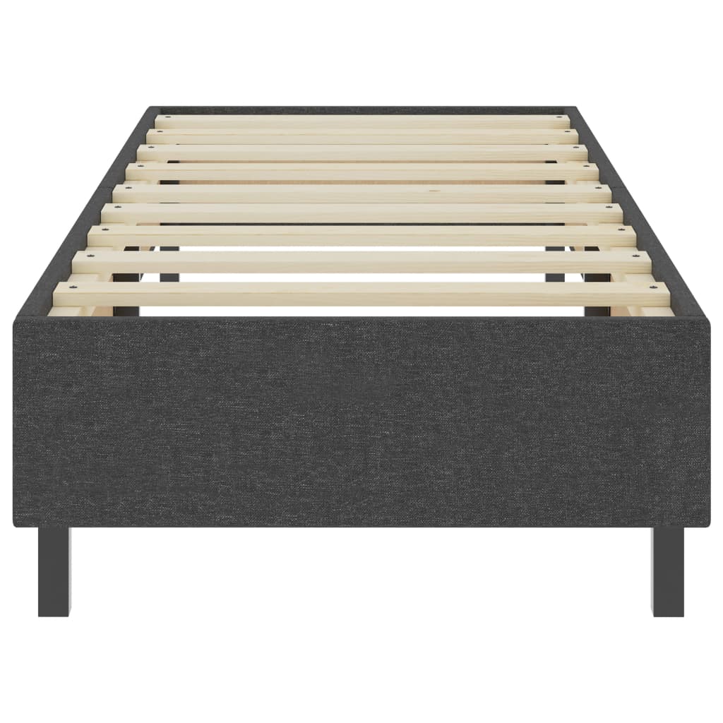 Letto A Molle Grigio Scuro In Tessuto 80x200 cm - Image 4