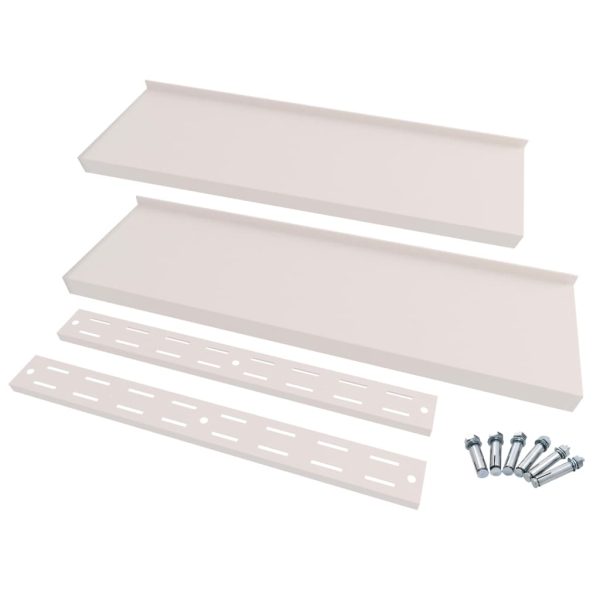 Mensole Galleggianti A 2 Livelli 2 Pz In Acciaio Inox 200x30 cm - Image 4