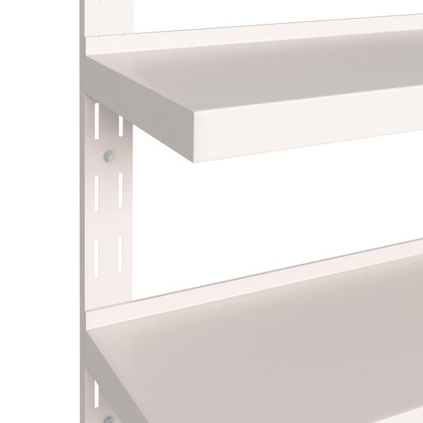 Mensole Galleggianti A 2 Livelli 2 Pz In Acciaio Inox 200x30 cm - Image 5