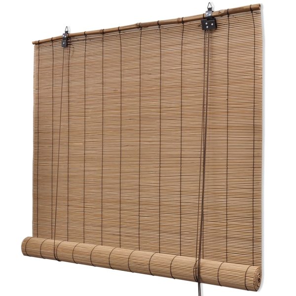Tende A Rullo In Bambù 2pz 150x220 Cm Marroni - Image 3