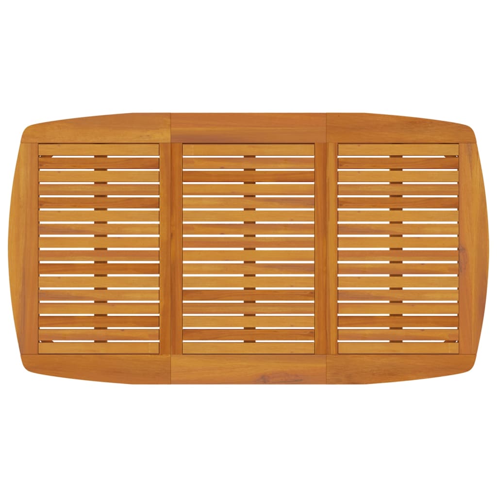 Set Da Pranzo Per Giardino 5 Pz In Legno Massello Di Acacia - Image 5
